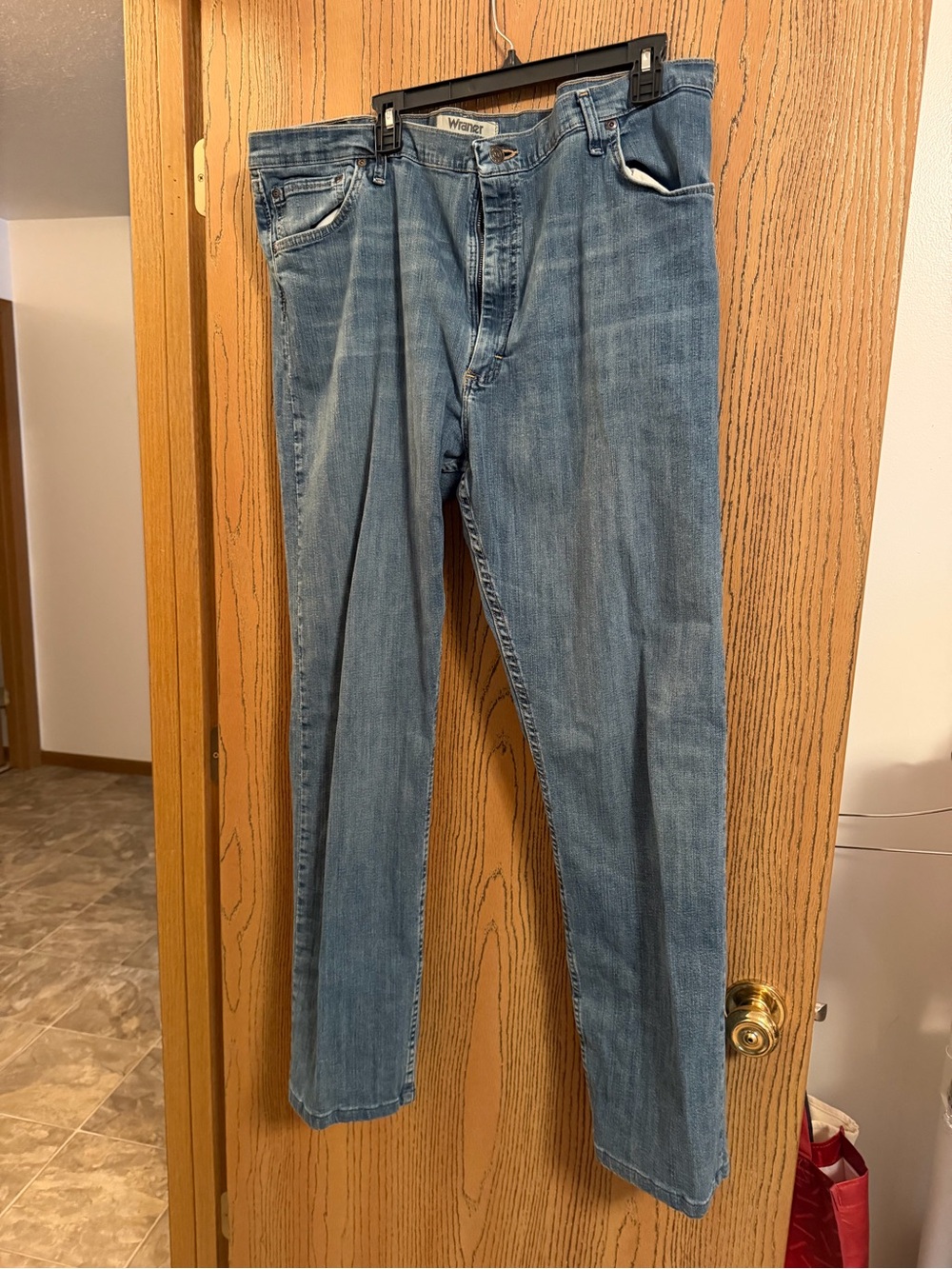 Wrangler Light Blue Straight-Leg Jeans
